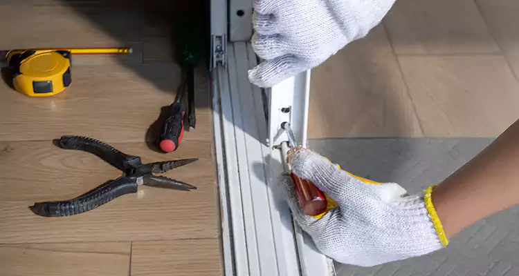 Backyard Sliding Door Track Repair in Port Orange, FL